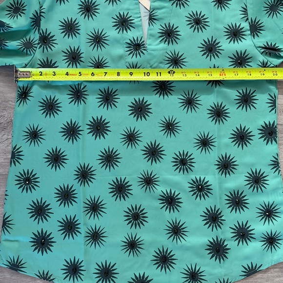 Sheridan French Liv Blouse – Peppermint Twinkle – NWT medium (org $320) - Picture 5 of 8